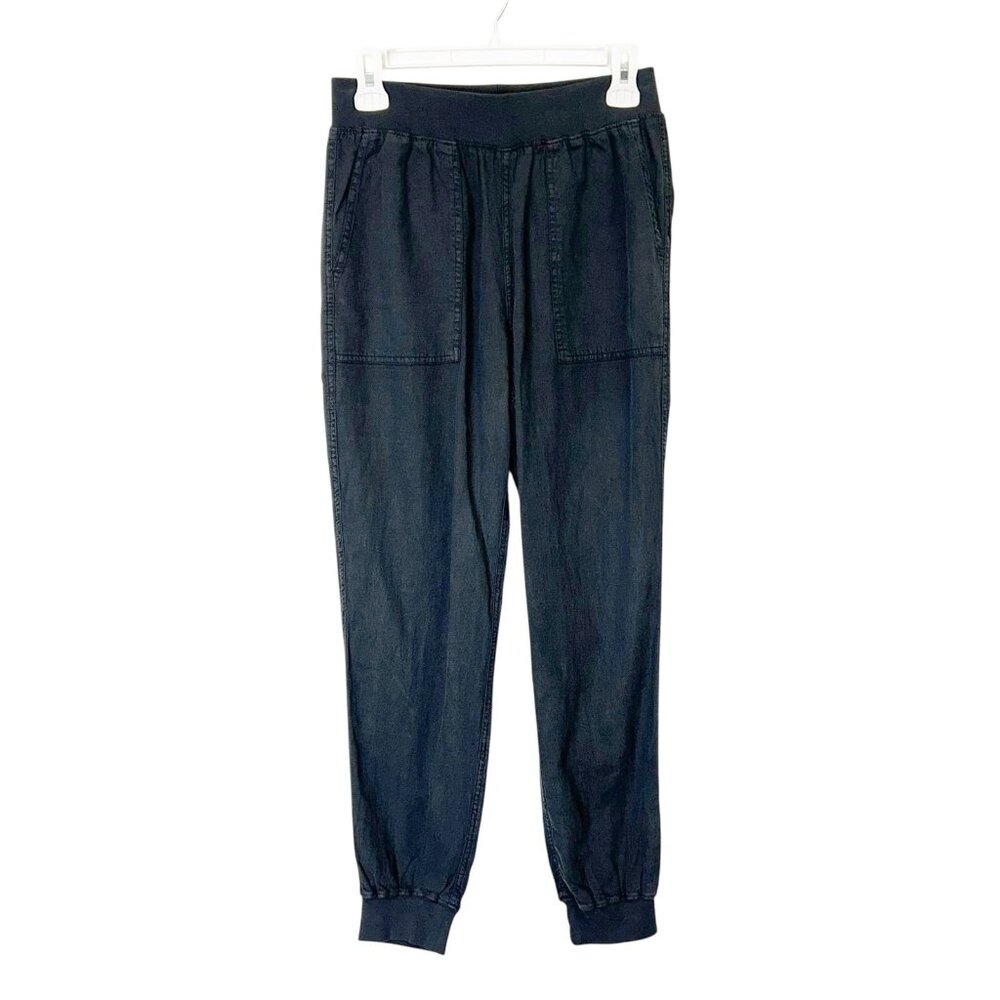 Faherty Arlie Day Jogger Pants Women’s Size‎ Small Gray Pull On Linen